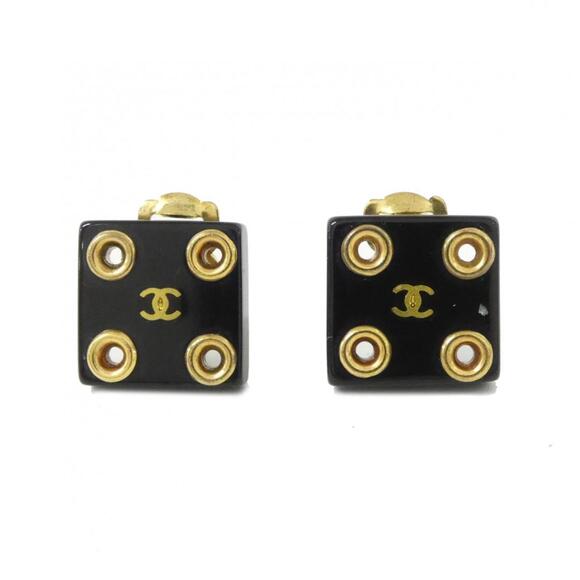 CHANEL Black Earrings